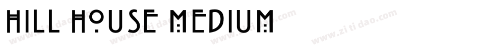 Hill House Medium字体转换